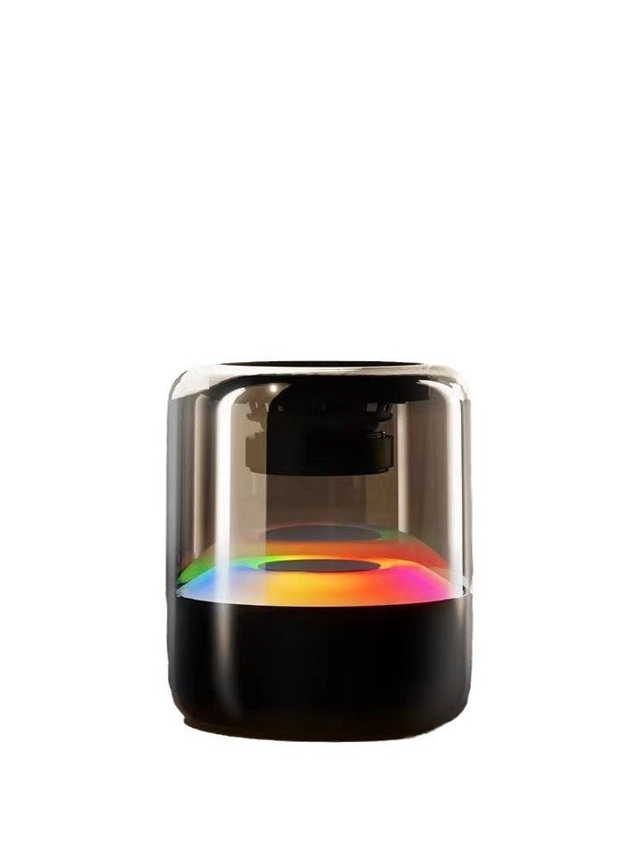 Portable Bluetooth speaker with lights.Wireless Subwoofer Creative Bluetooth Speaker.360° sound surround with light show.