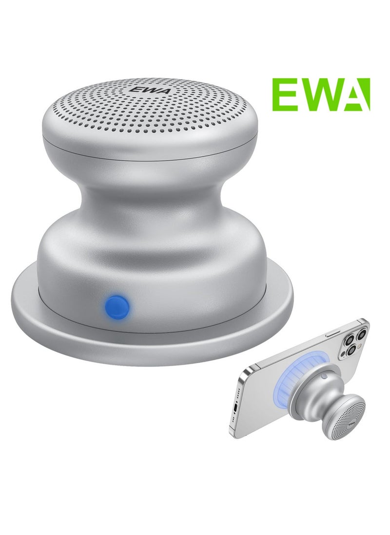 EWA A117 Mini Portable Wireless Bluetooth Speaker with Magnetic Base, Powerful Sound, Easy to Attach to Metal Surface, [Compatible with Magsafe, iPhone's]