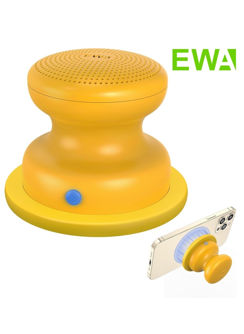 EWA A117 Mini Portable Wireless Bluetooth Speaker with Magnetic Base, Powerful Sound, Easy to Attach to Metal Surface, [Compatible with Magsafe, iPhone's]