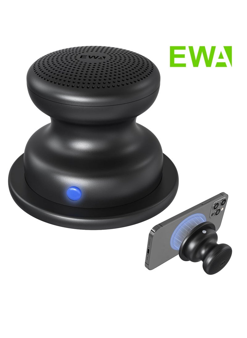 EWA A117 Mini Portable Wireless Bluetooth Speaker with Magnetic Base, Powerful Sound, Easy to Attach to Metal Surface, [Compatible with Magsafe, iPhone's]