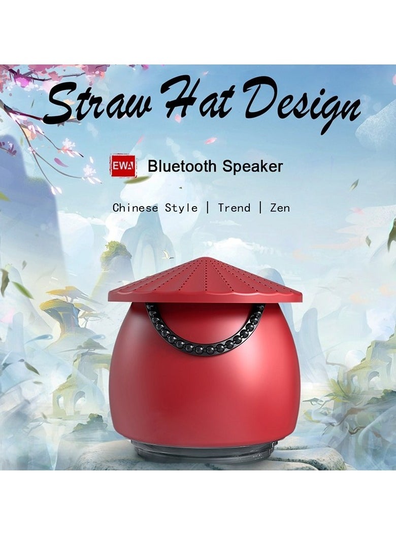 EWA A123 Portable Mini Speaker Chinese Style Bluetooth Speaker (Red)