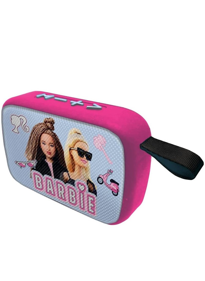 Lexibook Barbie BT Portable Speaker With Fabric Finish