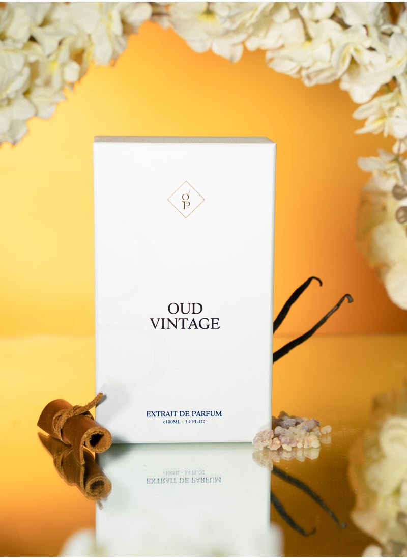 Oud Vintage - 100 mL Extrait De Parfum Unisex, Long Lasting Perfume