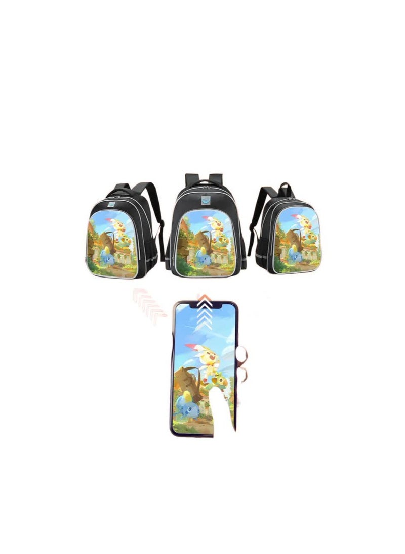 2023 New Peace Elite Chicken Schoolbag Male and Primary School Students Large Capacity Waterproof Spine Protection Grades 1, 2, 3 to 6, 28-Reflective-Me-Peace Elite