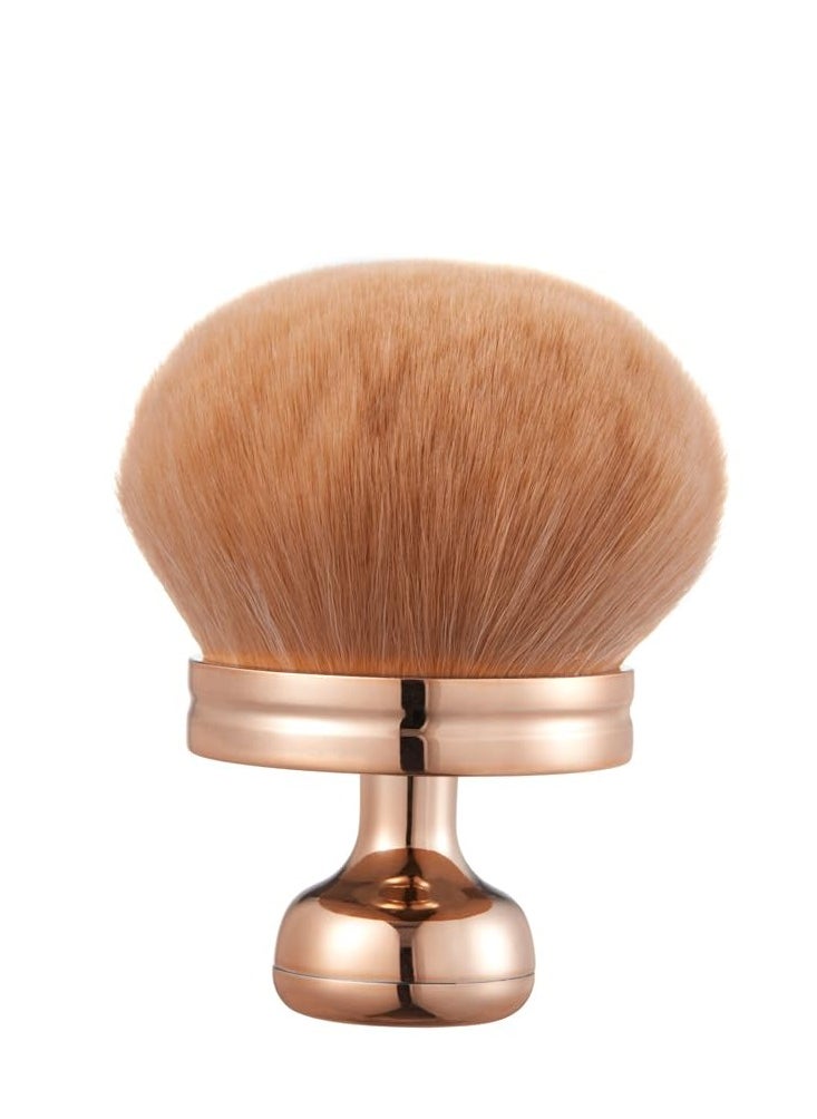 COSHINE Extra Large Rose Gold Self Tanning Blend Brush, 3 Inch Width Professional Kabuki Powder, Foundation, Blusher, Bronzer, Self-tanner Face and Body Brush