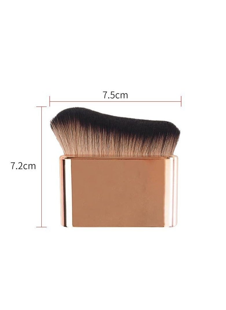 COSHINE Big Self Tanning Blend Brush, Professional Self Tanner, Kabuki, Powder, Foundation, Blusher, Shadow, Bronzer, Face and Body Brush (ROSE GOLD)