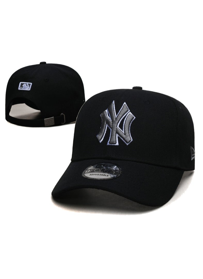 New Era MLB New York Yankees Fashion Sun Hat, Mesh Hat, Outdoor Men's and Women's Sports duckbill Hat Black