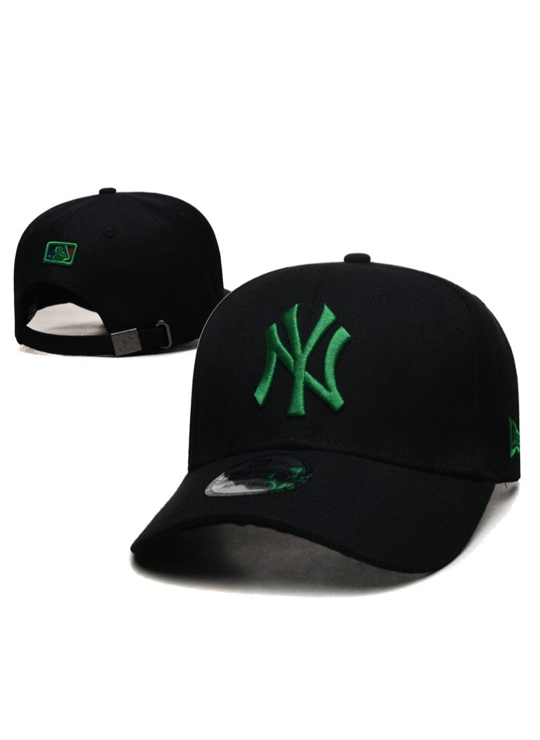 New Era MLB New York Yankees Fashion Sun Hat, Mesh Hat, Outdoor Men's and Women's Sports duckbill Hat Black