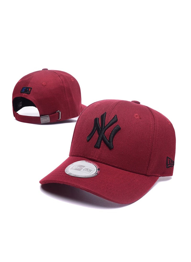 New Era MLB New York Yankees Fashion Sun Hat Outdoor Men's and Women's Sports duckbill Hat Red