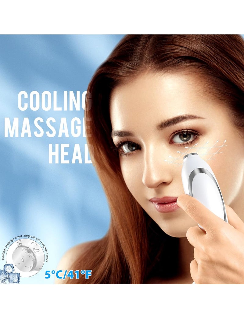 Red Light Therapy for face,Facial Massager,Skin Care Tool,for Anti-Aging, at Home,Lifting and Tightening Sagging Skin (Pearl White)