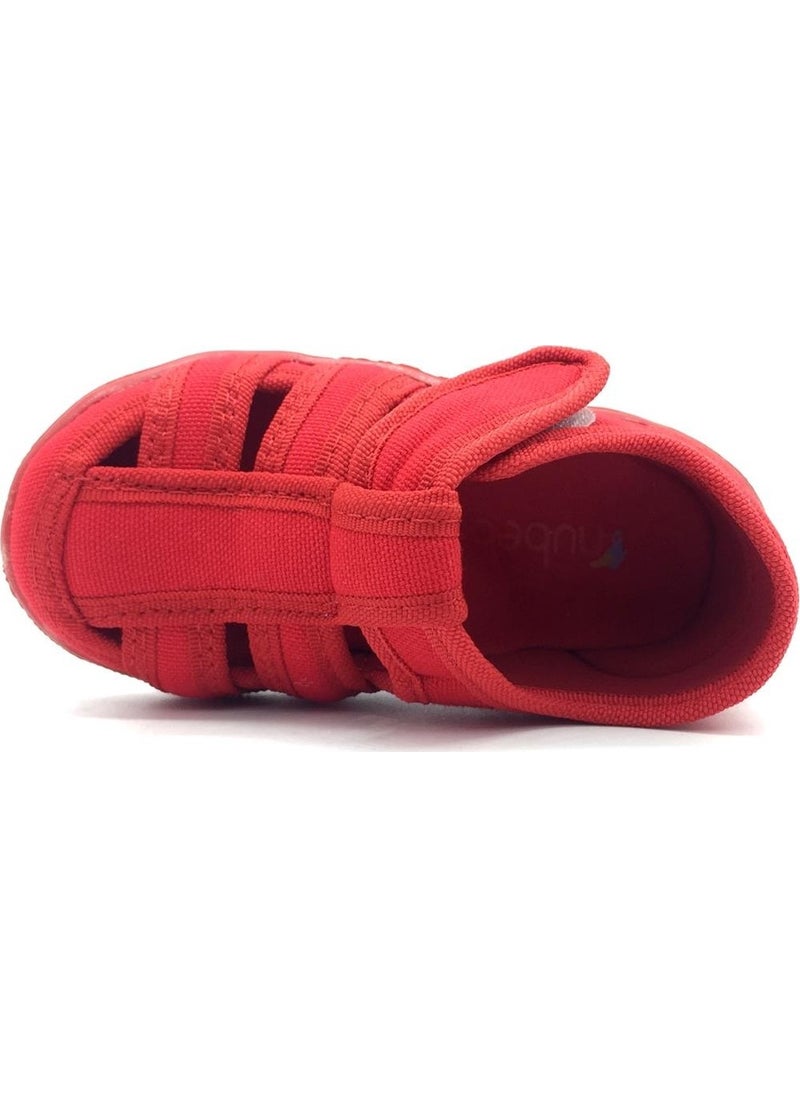 Linen Home Shoes Red