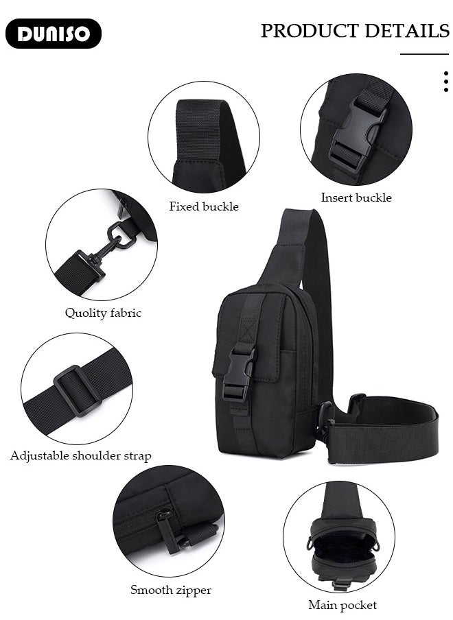 Sling Bag for Men and Women Waterproof Crossbody Bag Packs Purses Chest Bags with Adjustable Shoulder Belt Anti-theft Crossbody Shoulder Bag for Travel Sport Camping Traveling