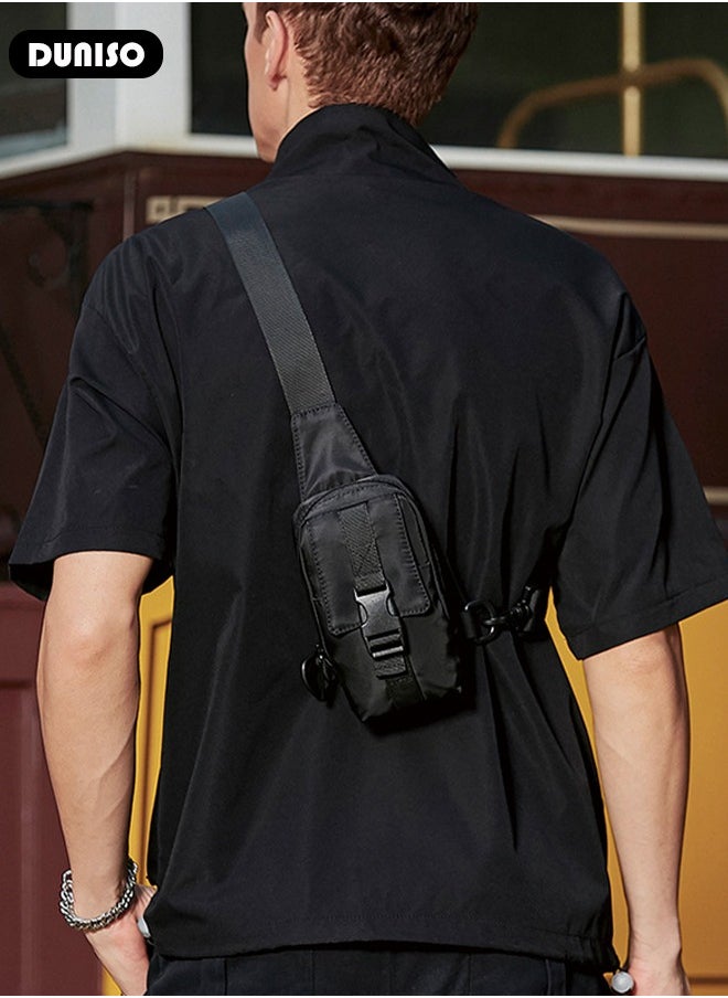 Sling Bag for Men and Women Waterproof Crossbody Bag Packs Purses Chest Bags with Adjustable Shoulder Belt Anti-theft Crossbody Shoulder Bag for Travel Sport Camping Traveling
