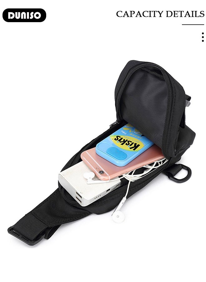 Sling Bag for Men and Women Waterproof Crossbody Bag Packs Purses Chest Bags with Adjustable Shoulder Belt Anti-theft Crossbody Shoulder Bag for Travel Sport Camping Traveling