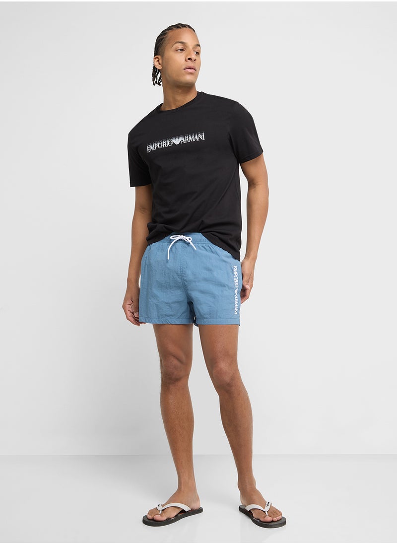 Beachwear Logo Crew Neck T-Shirt