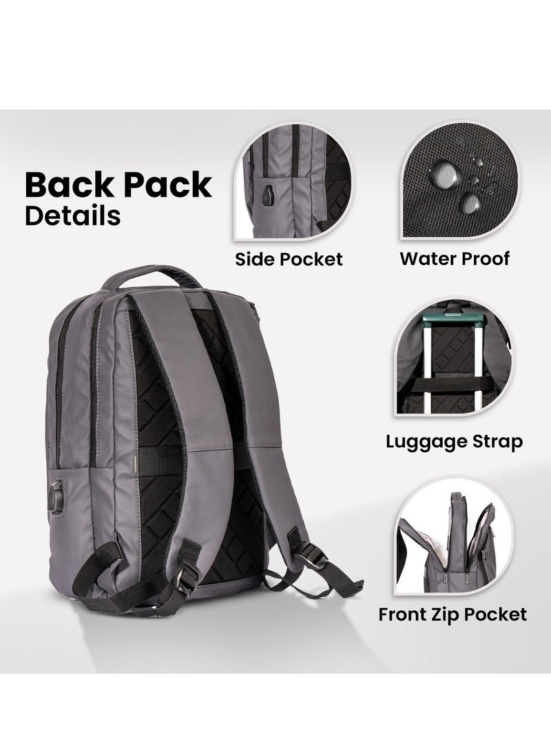 Laptop Backpack for Men & Women, Business Laptop Bag with Multiple Compartments, Water-Resistant Travel Backpack for 15.6 Inch Laptops, Work, Office, School & Daily Use