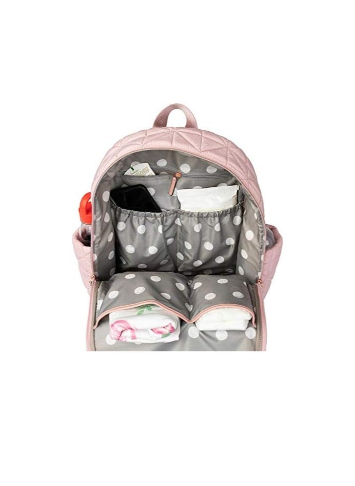 TWELVElittle Companion Diaper Bag Backpack - Blush Pink