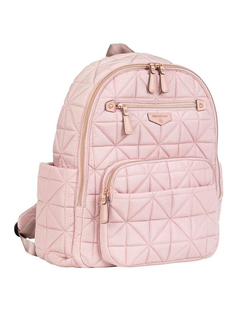 TWELVElittle Companion Diaper Bag Backpack - Blush Pink