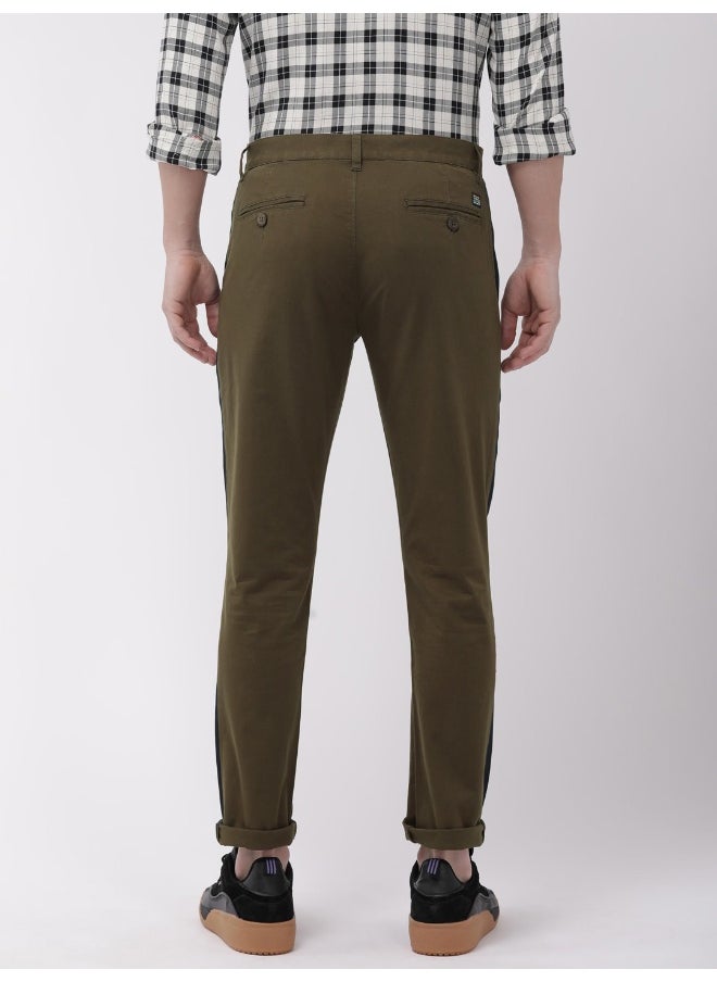 Choco Men Slim Fit Casual Solid Regular Chinos