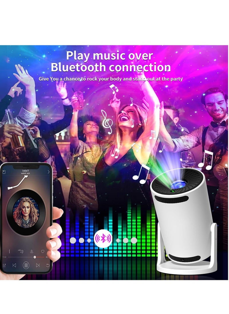 RGB Starry Night Light Projector with Bluetooth Music Player – 16 Color Galaxy & Nebula Projection, Aurora & Black Hole Effect, Built-in Bluetooth Speaker, Remote Control, 3 Timing Modes – Perfect for Kids & Adults Bedroom, Parties, Relaxation