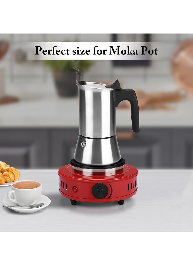 Mini Hot Plate Small Hot Plate,Moka Pot Hot Plate,Portable Hot Plate,Perfect Size for Moka Pot