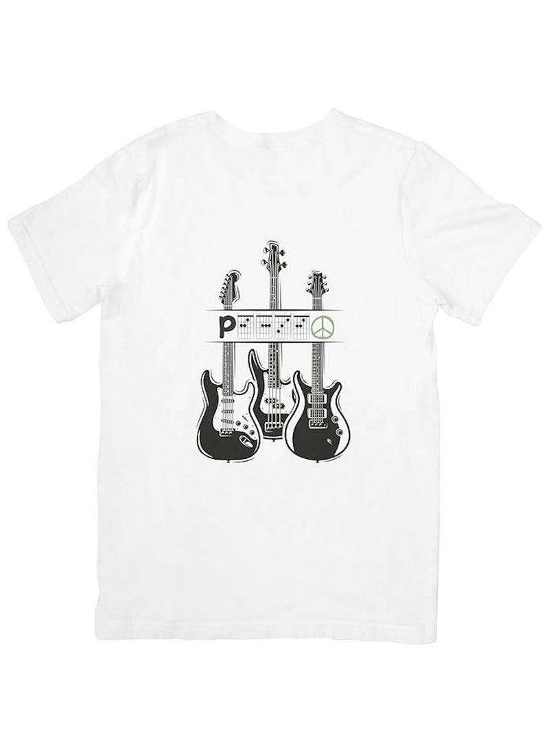 Guitar Chords Peace Graphic Unisex T-Shirt for Musician, Guitar player, Music lover, Gift