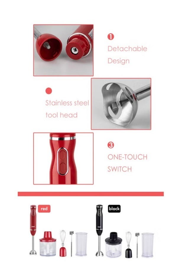 BLENDER SET 5 İN 1 || Stainless Steel 400W || Powerful Turbo Boost With Variable Speeds, Chopper, Mixer, Food Processor, Smoothie Maker and milk frother