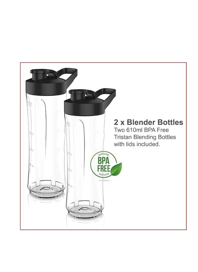 Portable Smoothie Maker & Personal Bottle Blender 630ml, 350W – Gunmetal