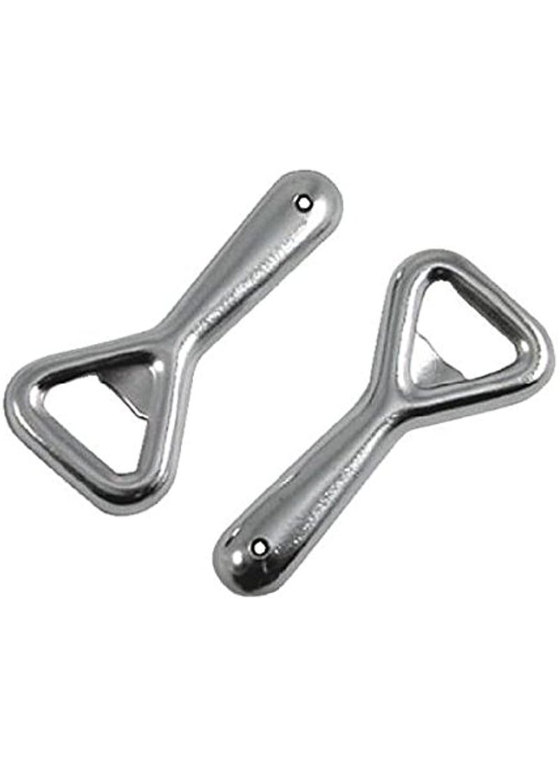 Bottle Opener and Cap Lifter Kitchen Tools  Silver, 2-Pieces, 0.9 x 9.5 x 16 cm Pop Can Soda Can Opener