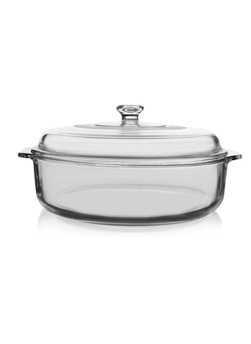 Libbey Baker's Basics Glass Casserole Dish with Cover, 3-quart