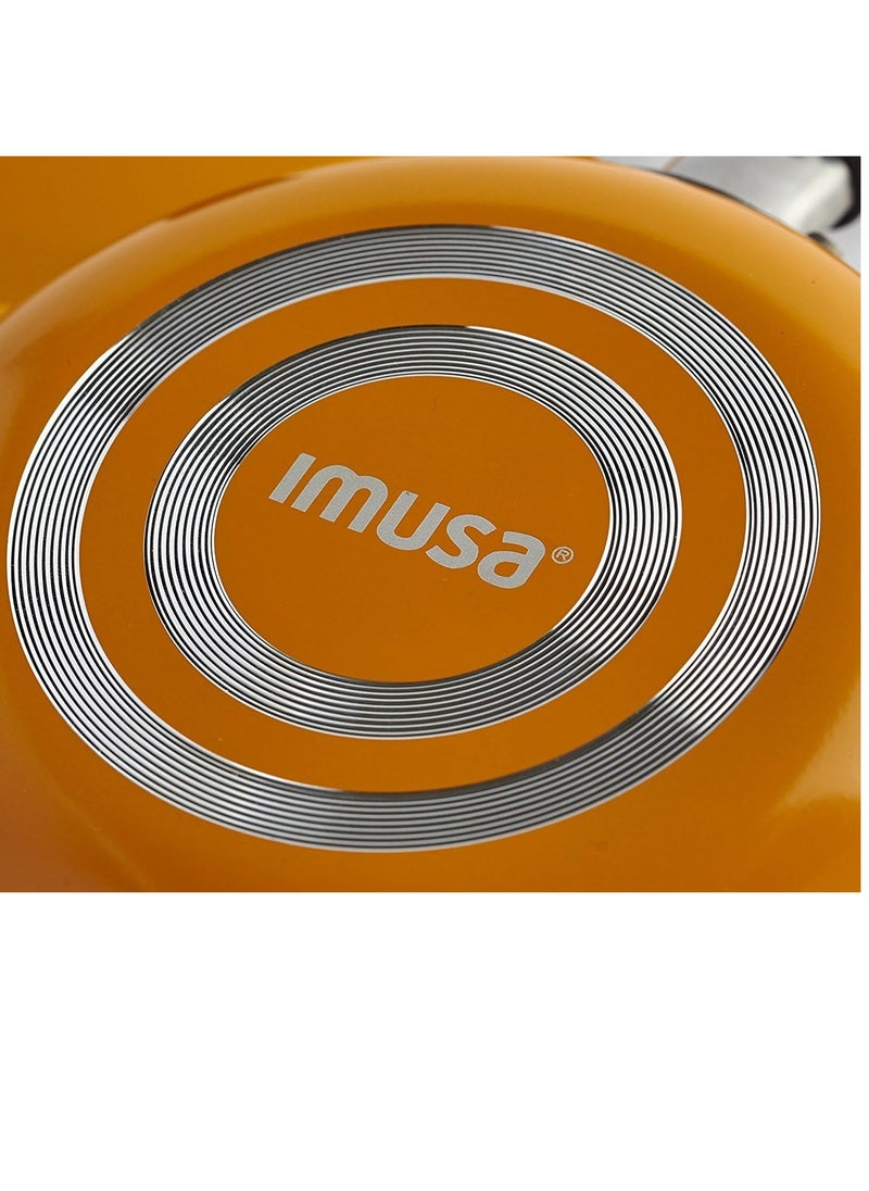 Imusa Casserole with Lid and Handle, STD, Black, Red or Blue (pack of 1)