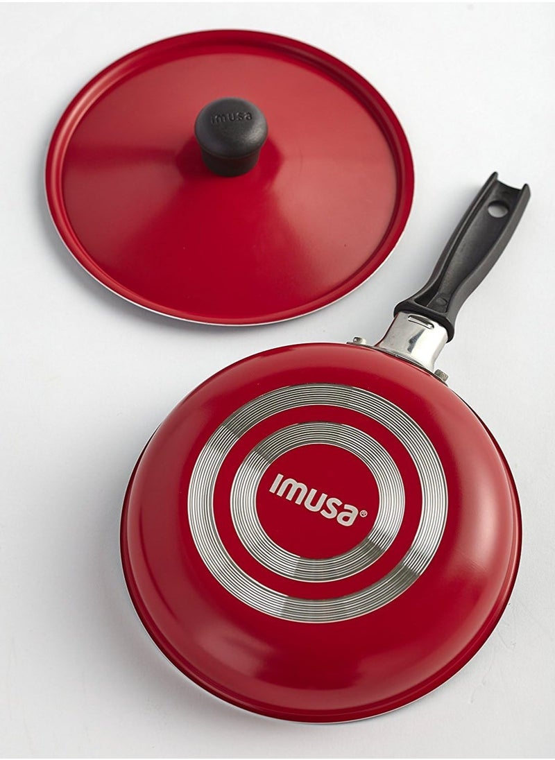 Imusa Casserole with Lid and Handle, STD, Black, Red or Blue (pack of 1)