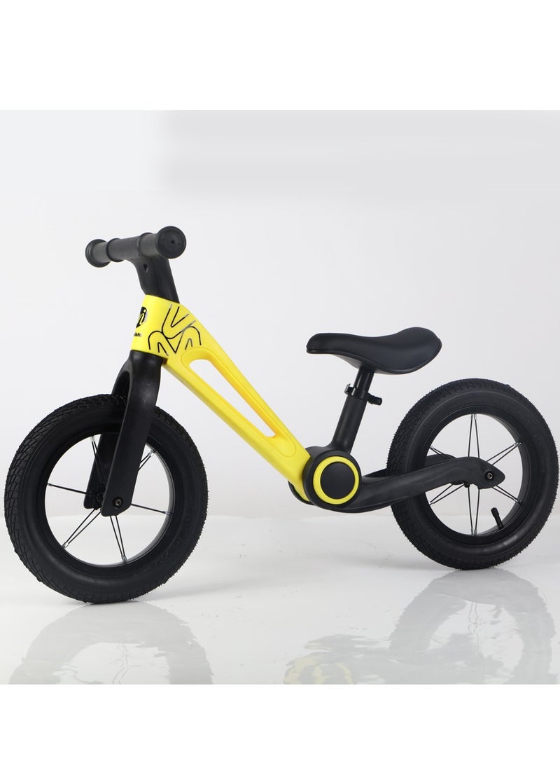 Inflatable-free two-wheeled children's balance bike