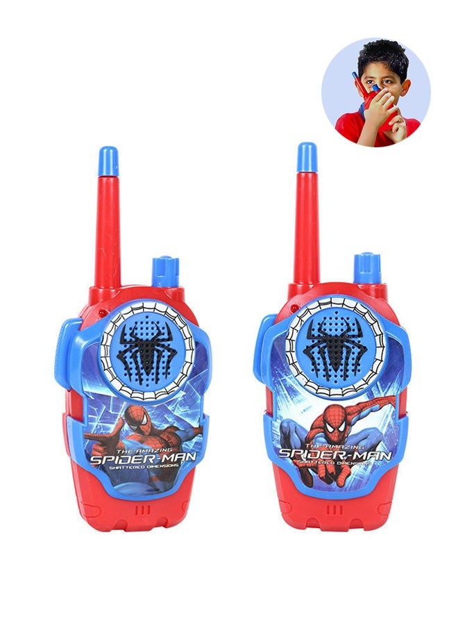 Toy Walkie Talkie for Kids, Superhero Walkie-Talkie Communication Game For Children for Camping, Hiking, Gifts for Boys and Girls, 2-Pack