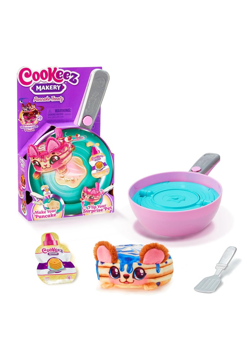 Cookeez Makery Pancake Treatz Play Set, Interactive Plush Friend Flips Out! Styles May Vary