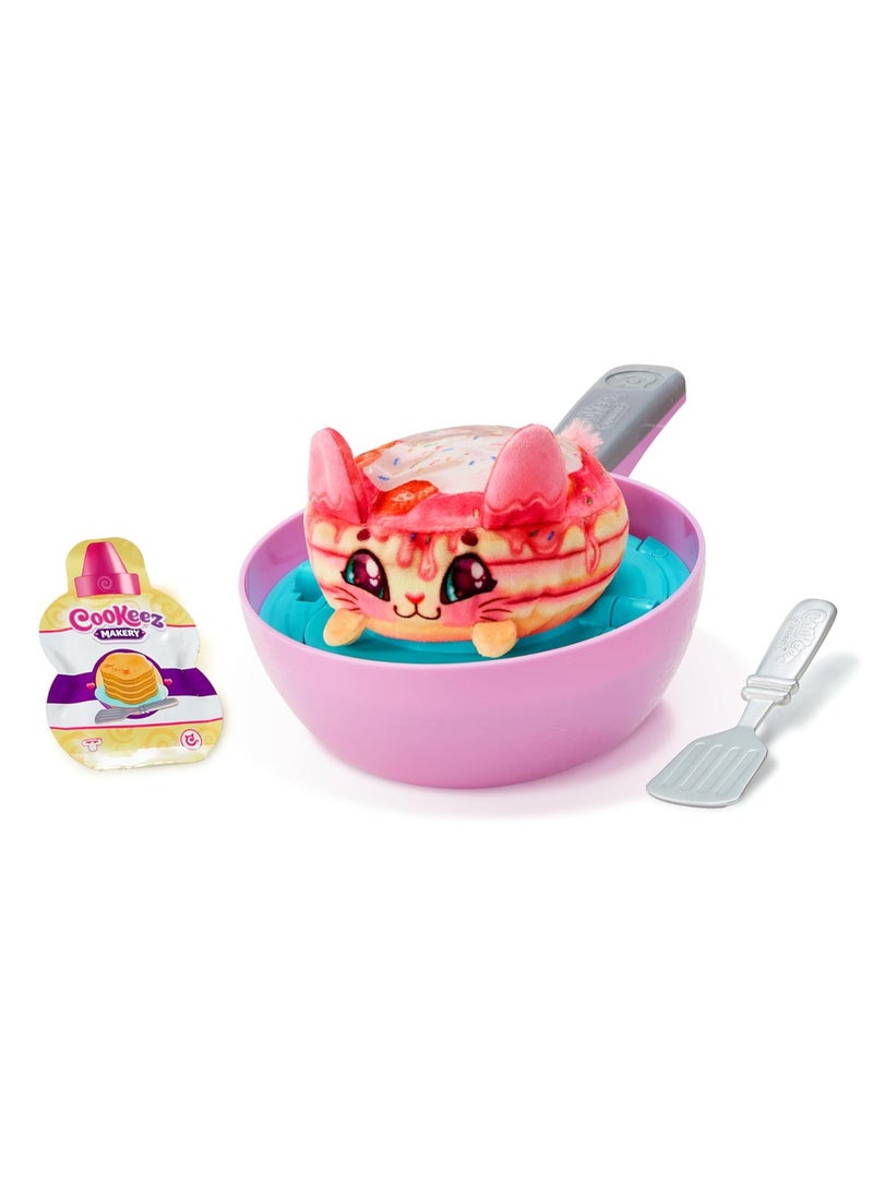 Cookeez Makery Pancake Treatz Play Set, Interactive Plush Friend Flips Out! Styles May Vary