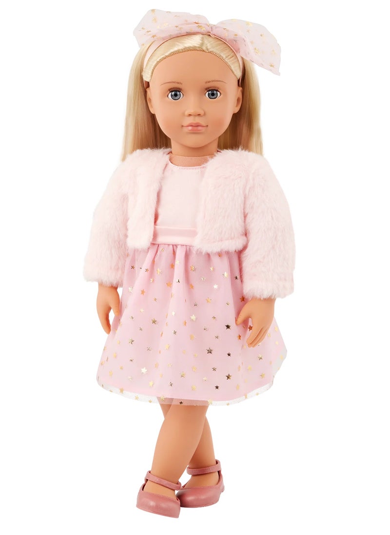 Our Generation - Miranda Doll With Pink Holiday Dress