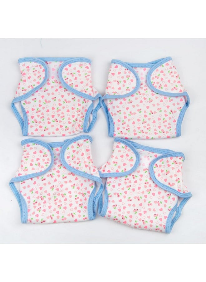 Reborn Baby Doll Diapers Underwear For 17-22 Inch Reborn Doll Diapers 4 Pcs Set Reusable Washable