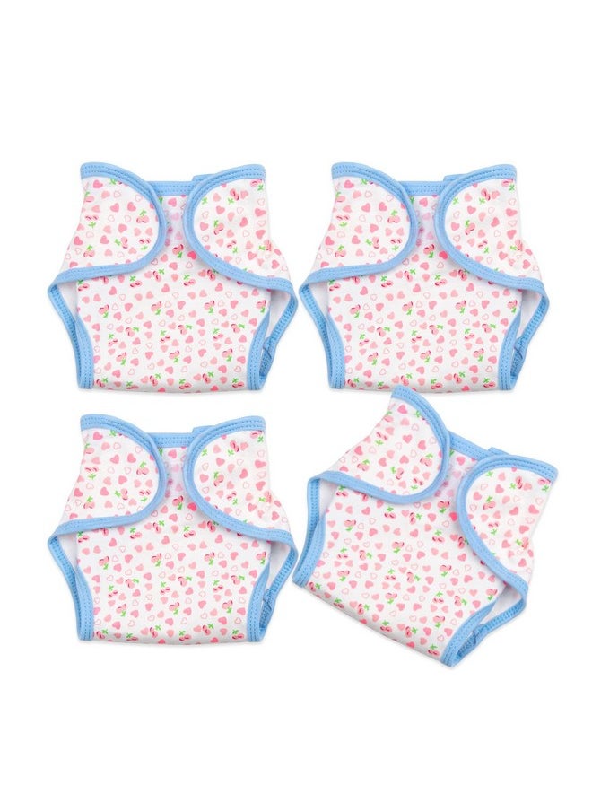 Reborn Baby Doll Diapers Underwear For 17-22 Inch Reborn Doll Diapers 4 Pcs Set Reusable Washable