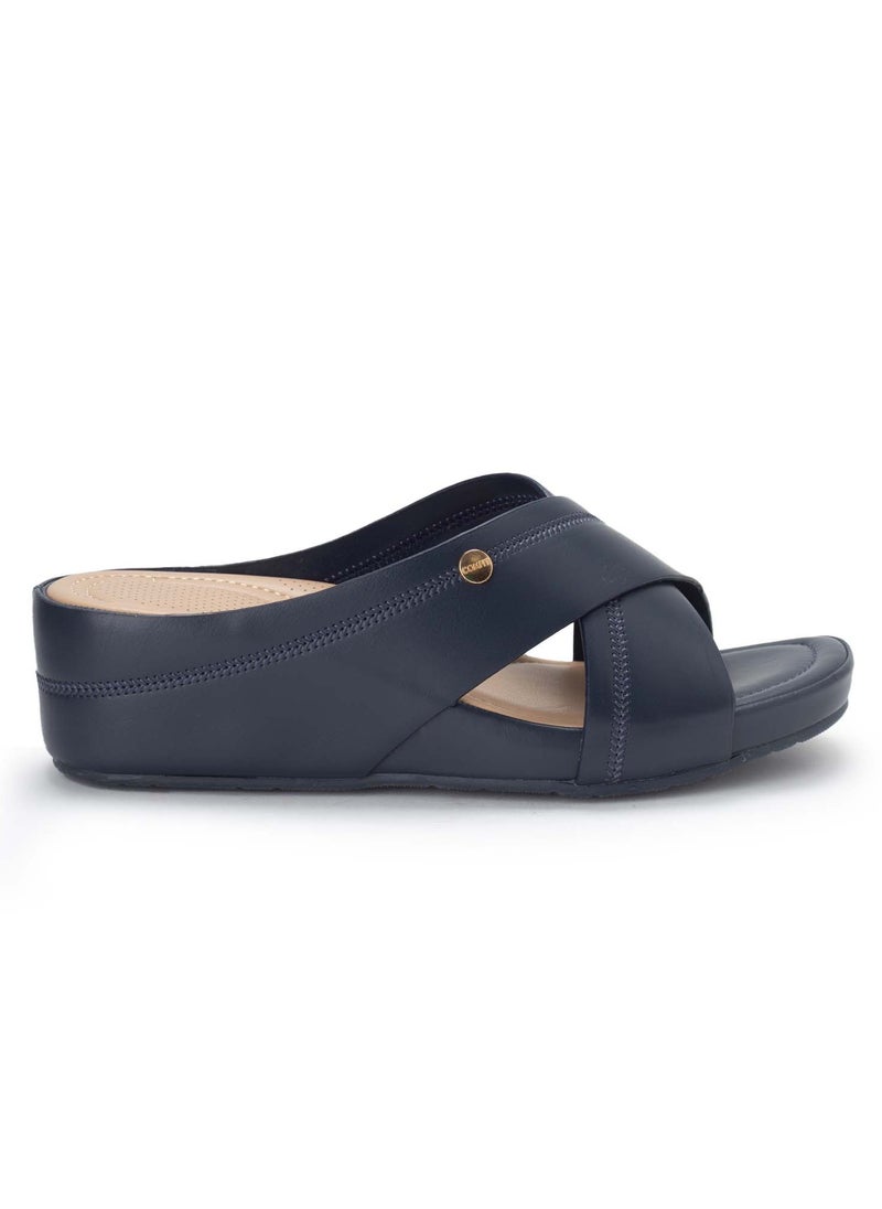 Bata Comfit Casual Wedge Slip On Sandals