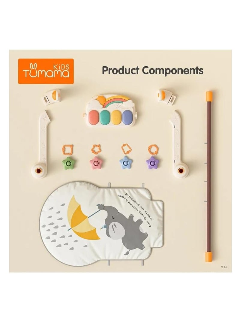 Tumama Infant Kick & Play Piano Playgym - Elephant