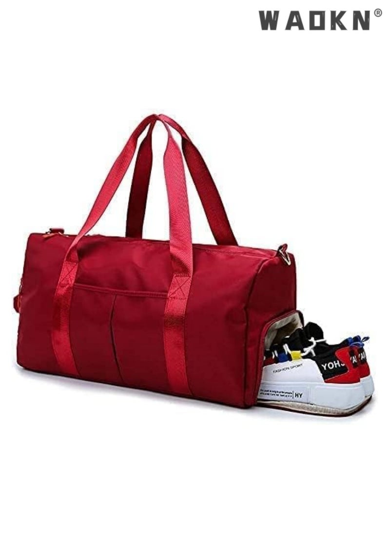 Men and Women Gym Shoes Compartment Sports Bag: A Spacious, Durable, and Stylish Option for All Your Athletic Needs – Perfect for Carrying Shoes, Clothes, and Accessories