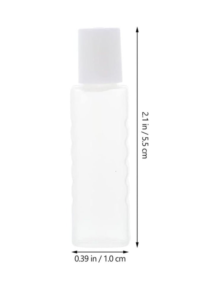 Healifty 30PCS 3ML Empty Plastic Squeezable Eye Liquid Dropper Bottles with Screw Cap, Portable Travel Empty Cosmetic Lens Care Bottle, Mini Refillable Plastic Droper Bottle