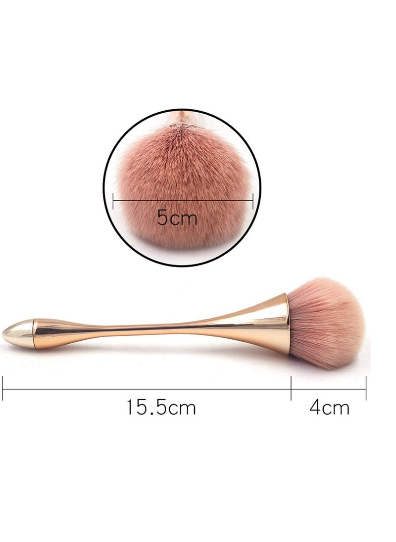 Super Large Mineral Powder Brush, Nail Brushes Kabuki Makeup Brushes Soft Fluffy Foundation Brush Blush Brush,Professional Powder Brushfor Daily Makeup(Rose Gold color) …
