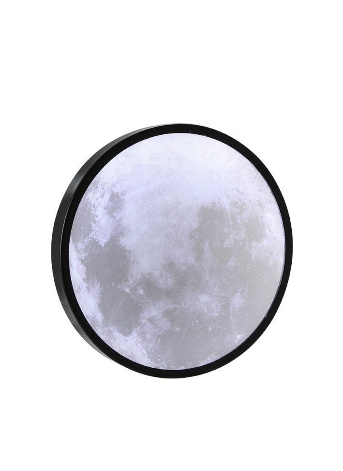 2-In-1 Wooden Frame Moon Makeup Mirror And Light