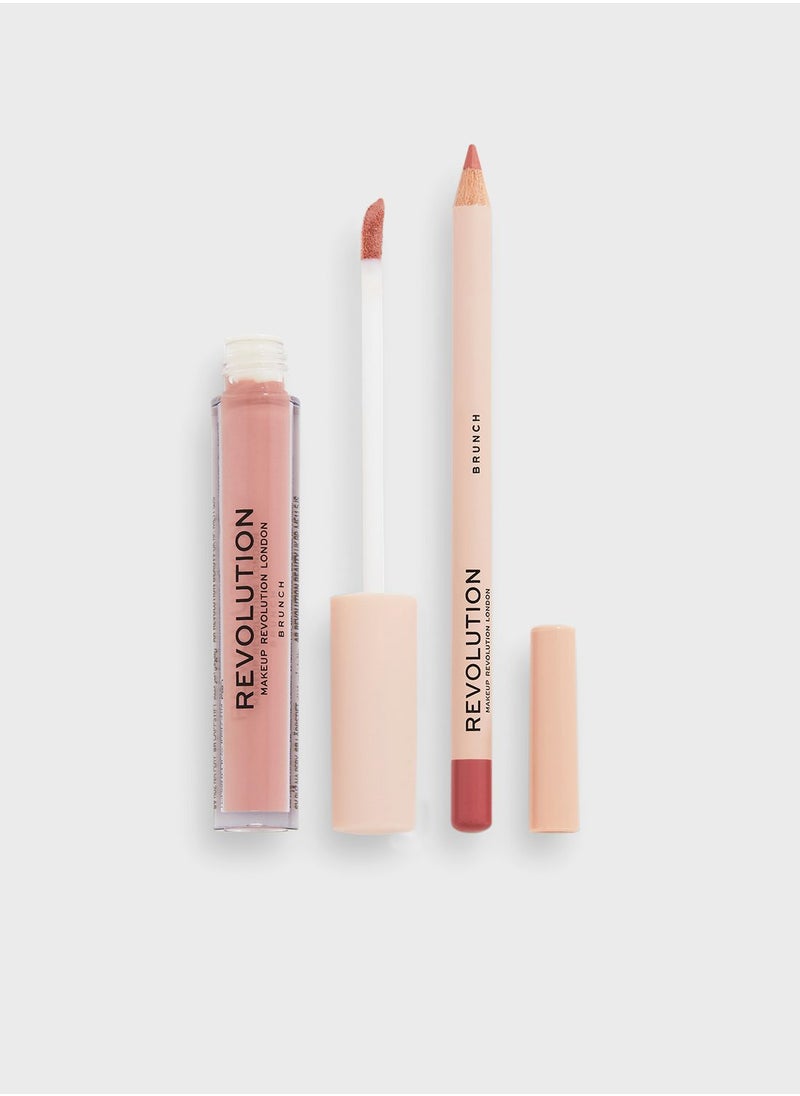 Revolution Lip Contour Kit Brunch