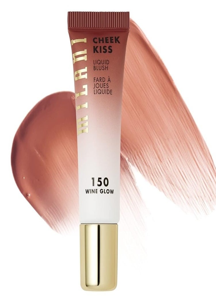 Milani Liquid Cheek Blush #150 Wine Glow - 11ml | Lightweight, Buildable, Long-Lasting Formula | Perfect for Natural or Bold Looks