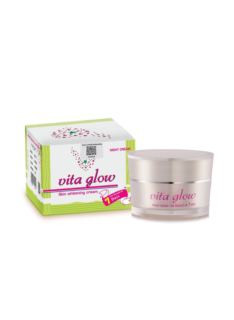 Vita Glow Skin Whitening Night Cream – Achieve Brighter, Radiant, and Even-Toned Skin in Just 7 Days