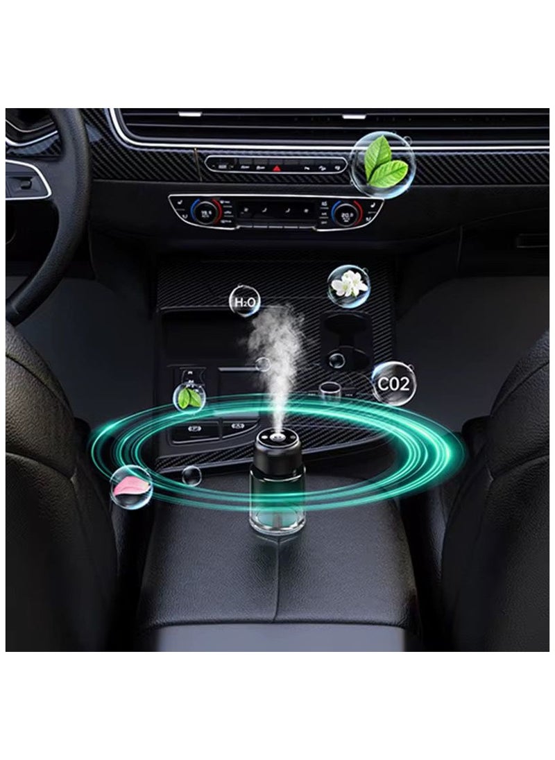 Car Aromatherapy Diffuser, Portable Essential Oil Humidifier, USB Powered