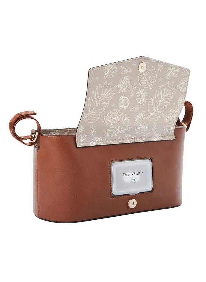 TWELVElittle Peek A Boo Stroller Organizer - Toffee